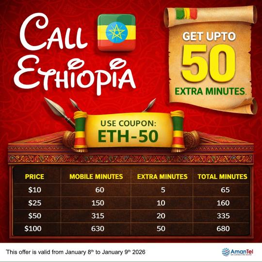 Ethiopia Coupon Code Offer