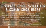 Cozy Private Pool Villa for an Easygoing Goa Stay