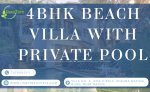 4BHK Beach Villa with Private Pool Near Cafés & Nightlife