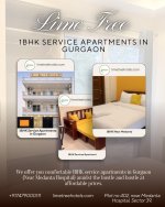 Peaceful Living 1BHK Serviced Apartment Near Medanta Hospital Gurgaon