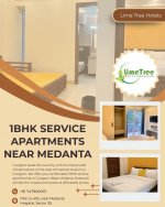 Fully Furnished 1BHK Serviced Apartment Near Medanta Hospital Gurgaon