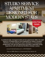 Flexible Studio Service Apartment for Work, Travel, and Long Stays