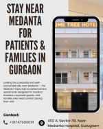 Premium 1BHK Serviced Apartment Near Medanta Gurgaon for Comfortable Extended Stay