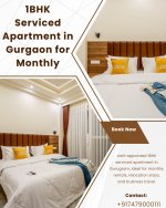 Comfortable 1BHK Service Apartment Near Artemis Hospital Gurgaon