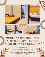 Smart 1BHK Serviced Apartment Near Medanta Gurgaon for Comfortable Monthly Stay