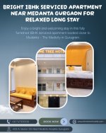Well-Designed 1BHK Serviced Apartment Near Medanta Gurgaon for Easy Stay