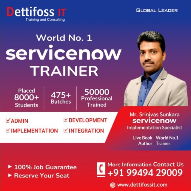 ServiceNow Training in Hyderabad - Dettifoss IT