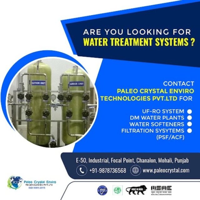 Paleo Crystal Enviro Technologies Pvt. Ltd. - ETP, STP, RO, DM, Softner Manufacturers and suppliers in Mohali, Punjab, India | Sewage Treatment Plant Manufacturers | ETP Supplier For Hospitals