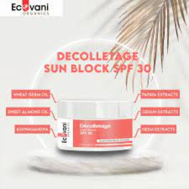 Decolletage Sun Block SPF 30|Sunblock cream