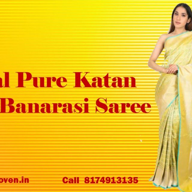 Handloom Banarasi Silk Sarees  Cross Woven