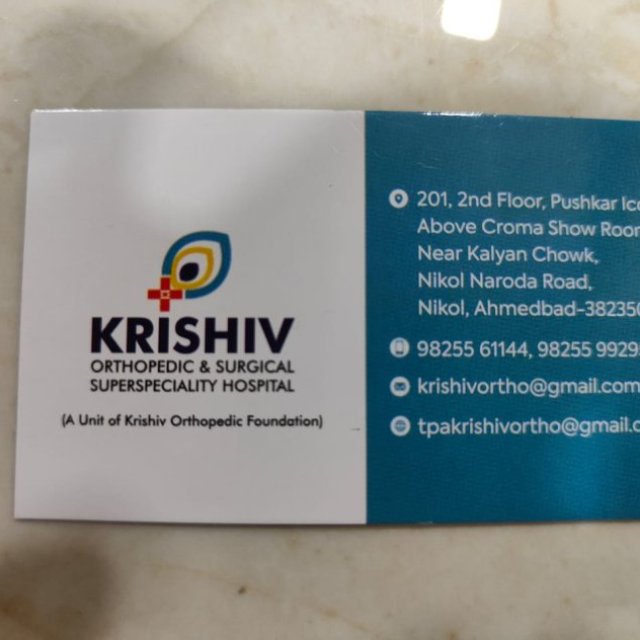 Krishiv Orthopedic And Surgical Super Speciality Hospital