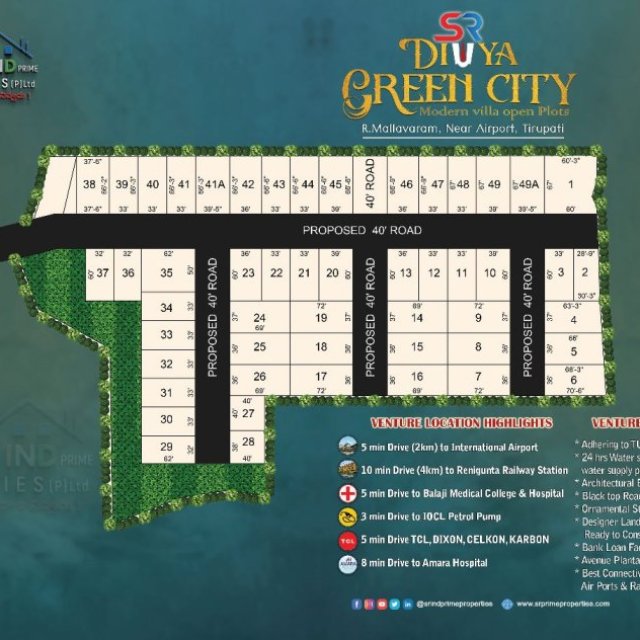 real estate open plots for sale in tirupati