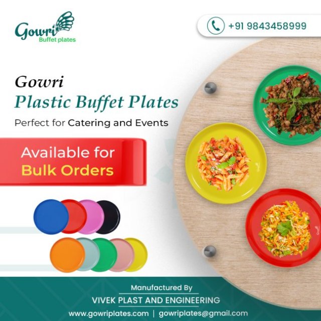 Gowri Buffet Plastic Plates