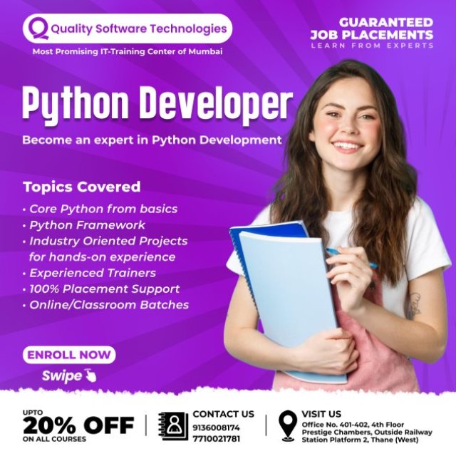 Python Full stack Development Course in Thane - Quality Software Technologies