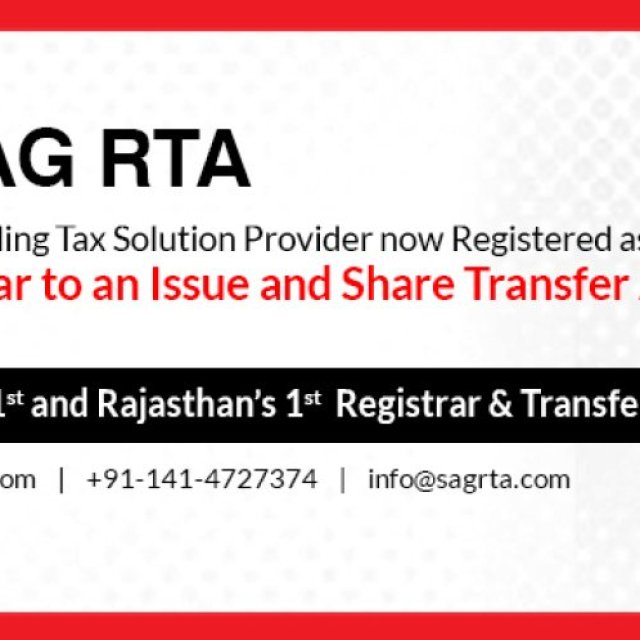 SAG RTA (Registrar and Share Transfer Agent)