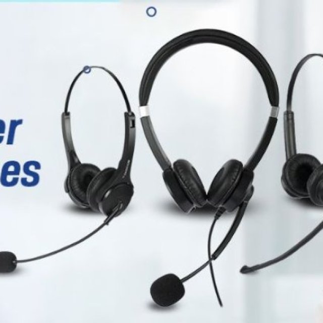 Call Center Headphones With Mic | Dasscom