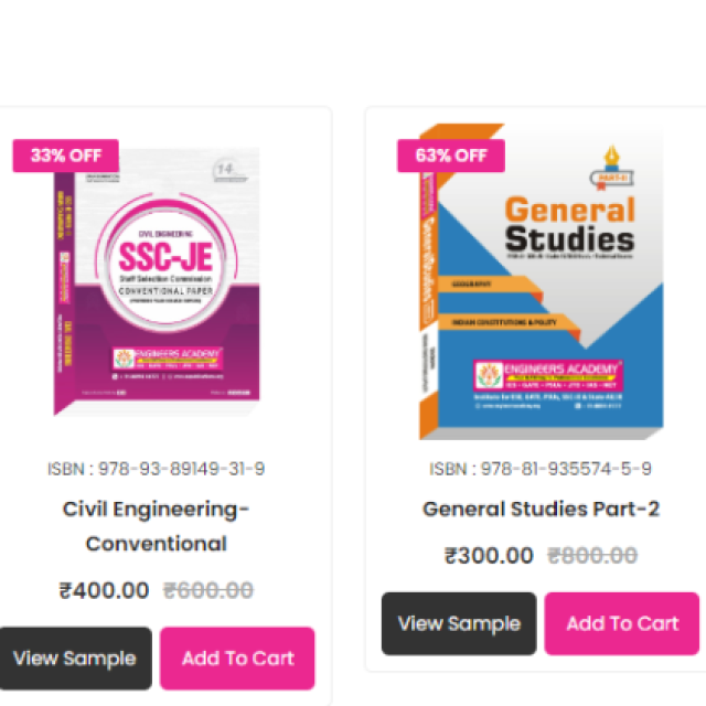 EA Publications - Buy Best GATE, SSC JE, State AE/JE, ESE Books Online