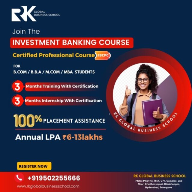 RK Global Business School - Best Investment Banking Coaching Institute Hyderabad Online & Offline