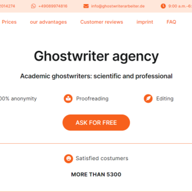 Ghostwriter Arbeiten