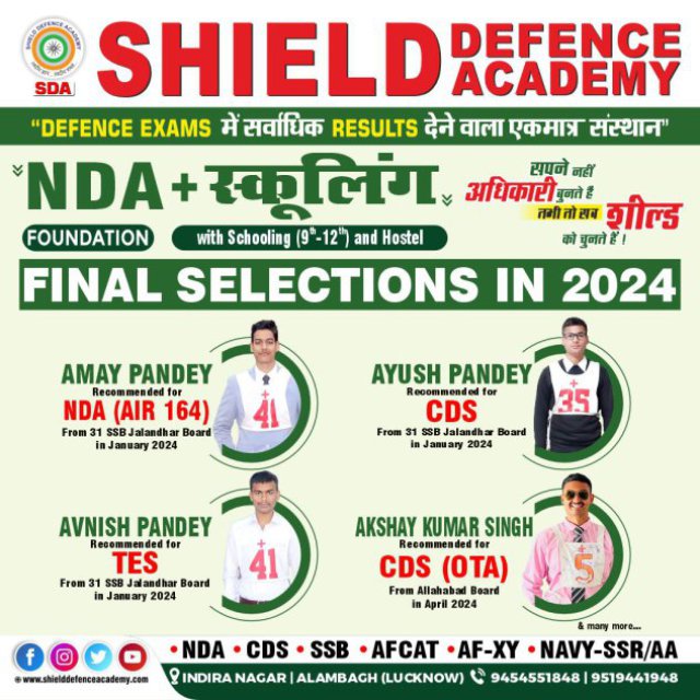 Shield Defence Academy- Best NDA Coaching in Lucknow