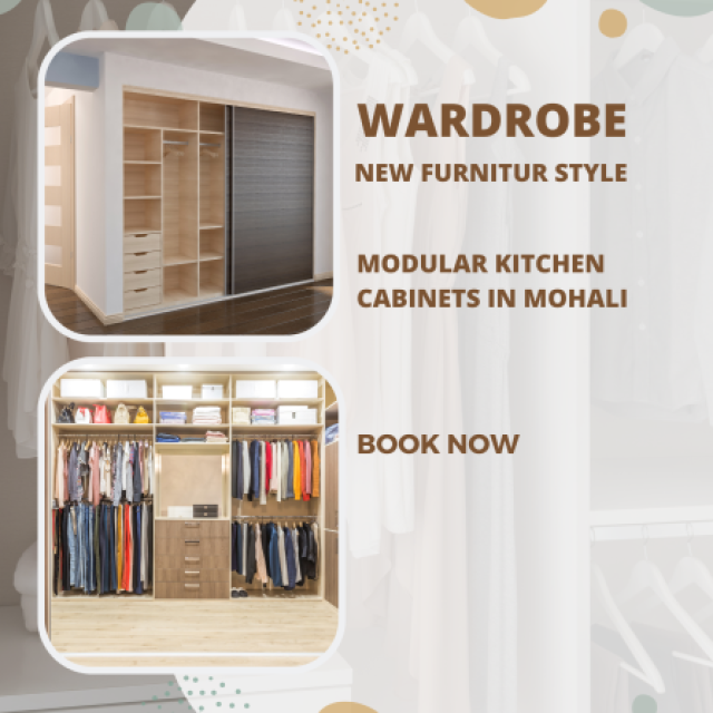 Modular wardrobe design in Mohali