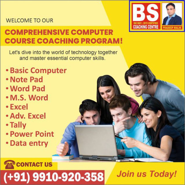 Best Computer Classes Near Me - BS Coaching Centre