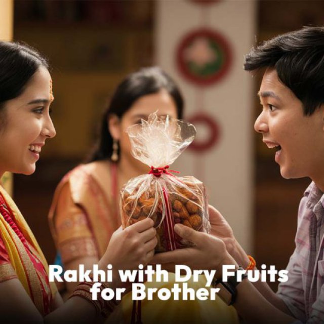 Rakhi with Dry Fruits for Brother Online