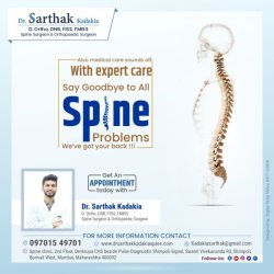 Dr. Sarthak Kadakia | Best Spine Surgeon in Borivali | Spine Specialist in Mumbai