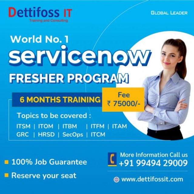 ServiceNow Training in Hyderabad - DettifossIT