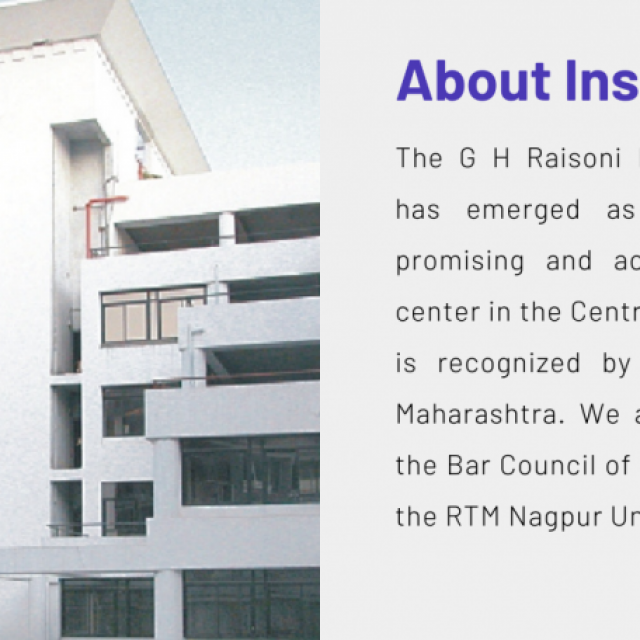 GH Raisoni Law School, Nagpur
